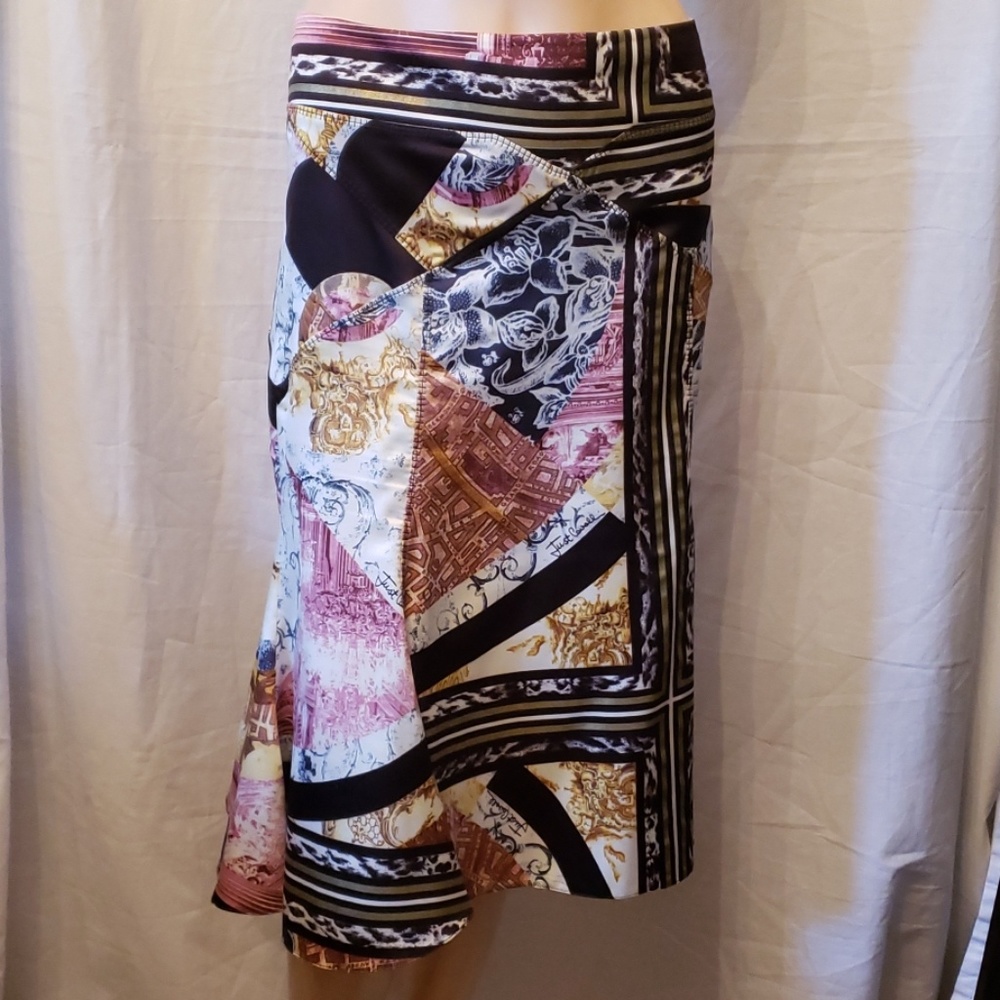 Roberto Cavalli Printed Multicoloured Skirt